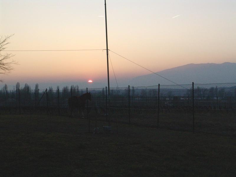 Le traditionnel coucher de soleil.
