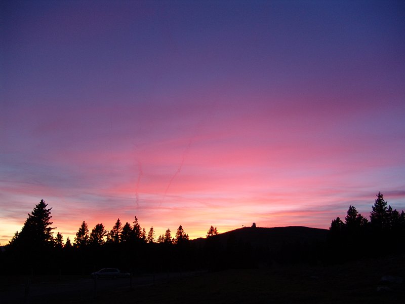 Ciel superbe au-dessus de la Dôle.
