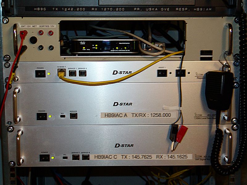 Zoom sur le relais D-Star HB9IAC.
