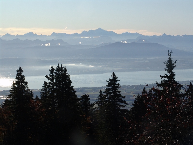 Le Petit Lac et le Mont Blanc
à notre arrivée
