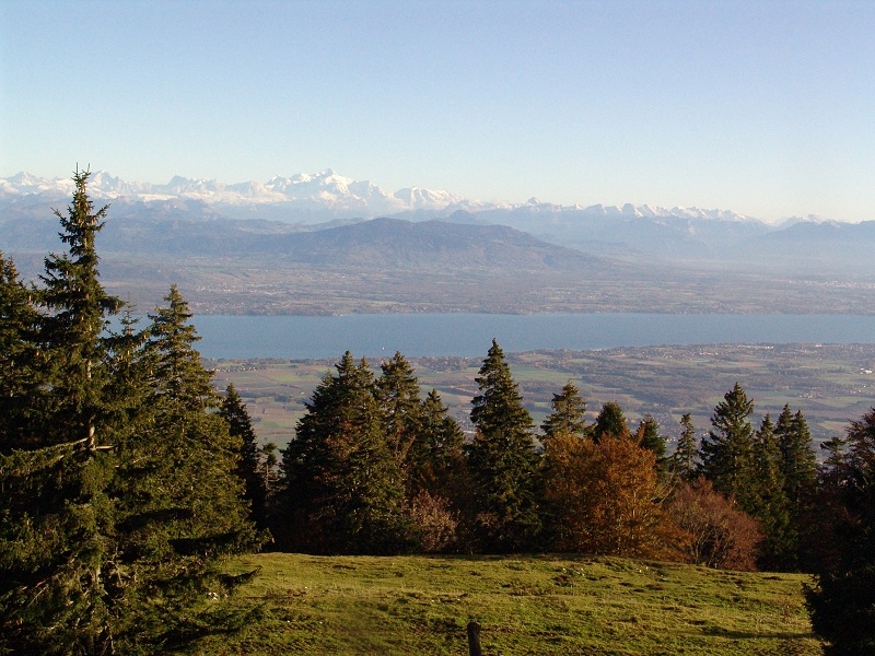 Le Mont-Blanc et les Voirons
