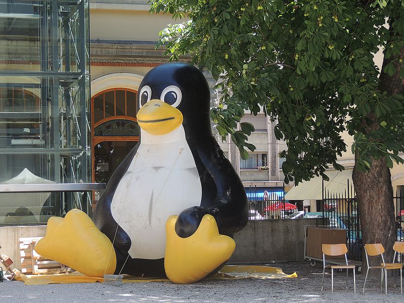 07.07.2012
Tux géant devant la salle
communale de Plainpalais
