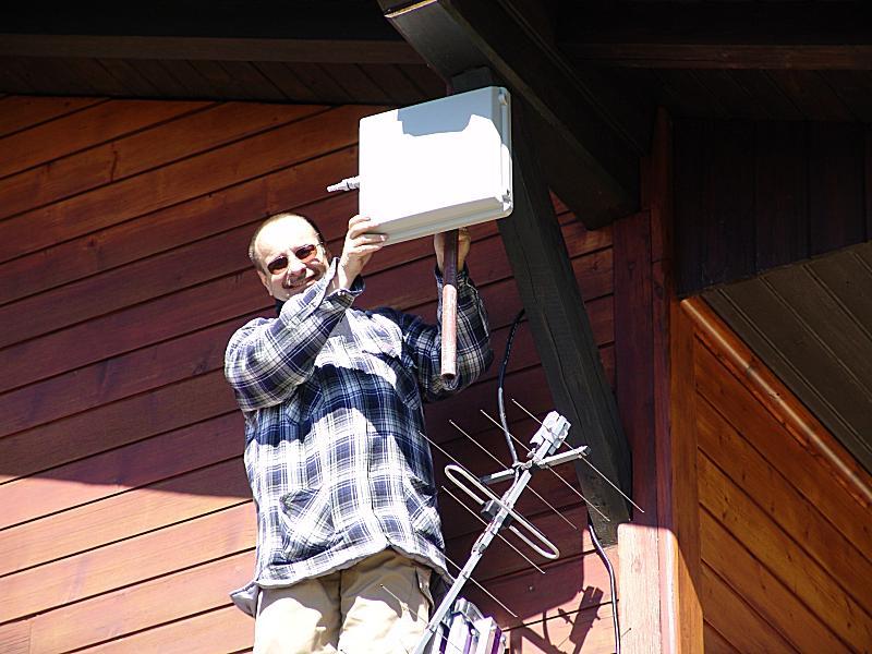 Mise en place du panneau pour le link WiFi
