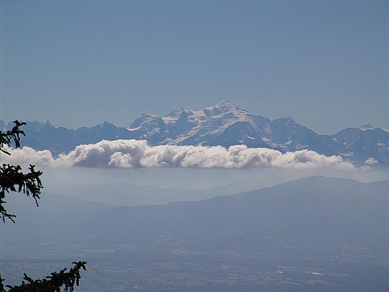 Vue sur le Mont-Blanc.
